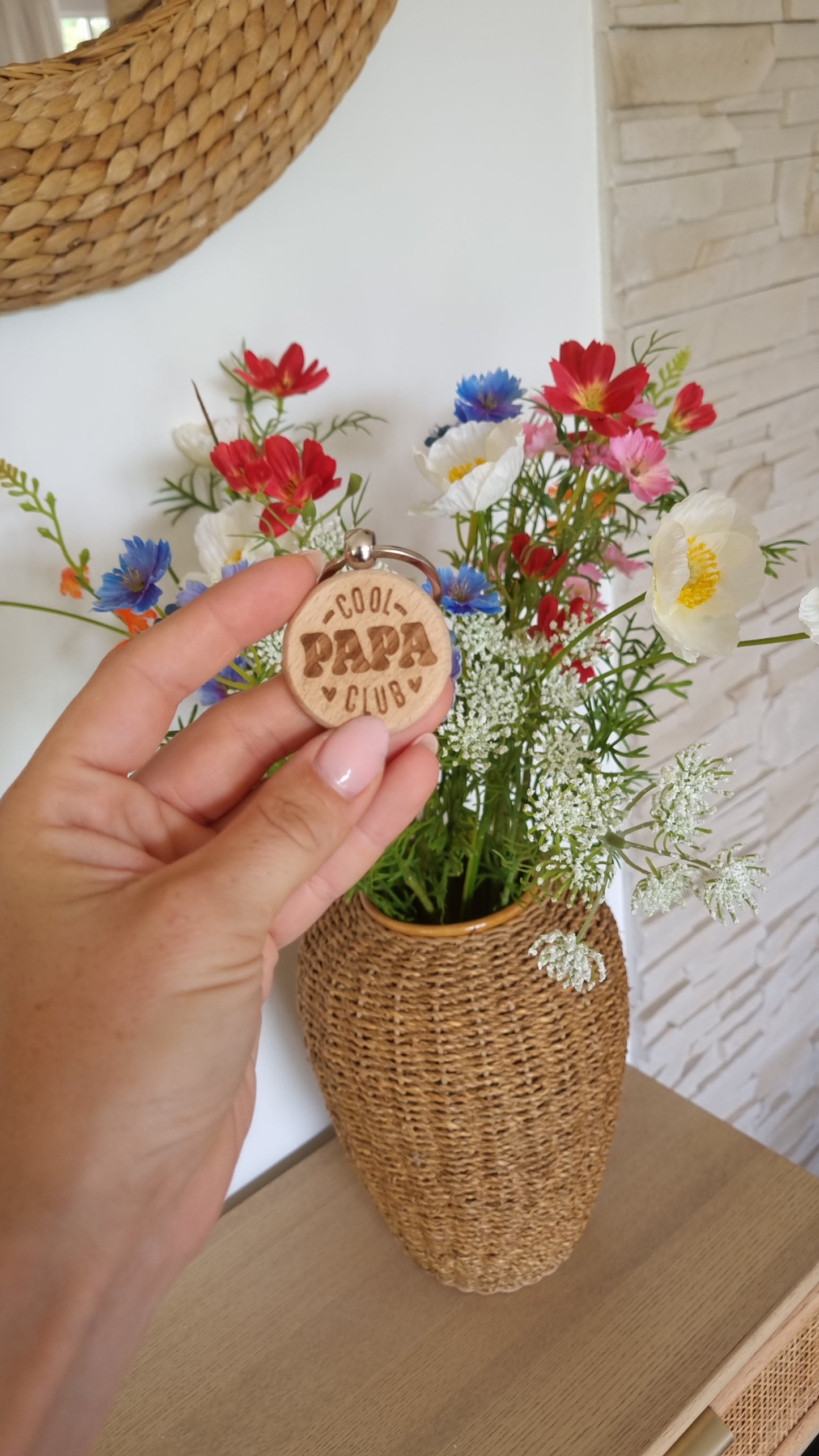 Un porte-clé en bois