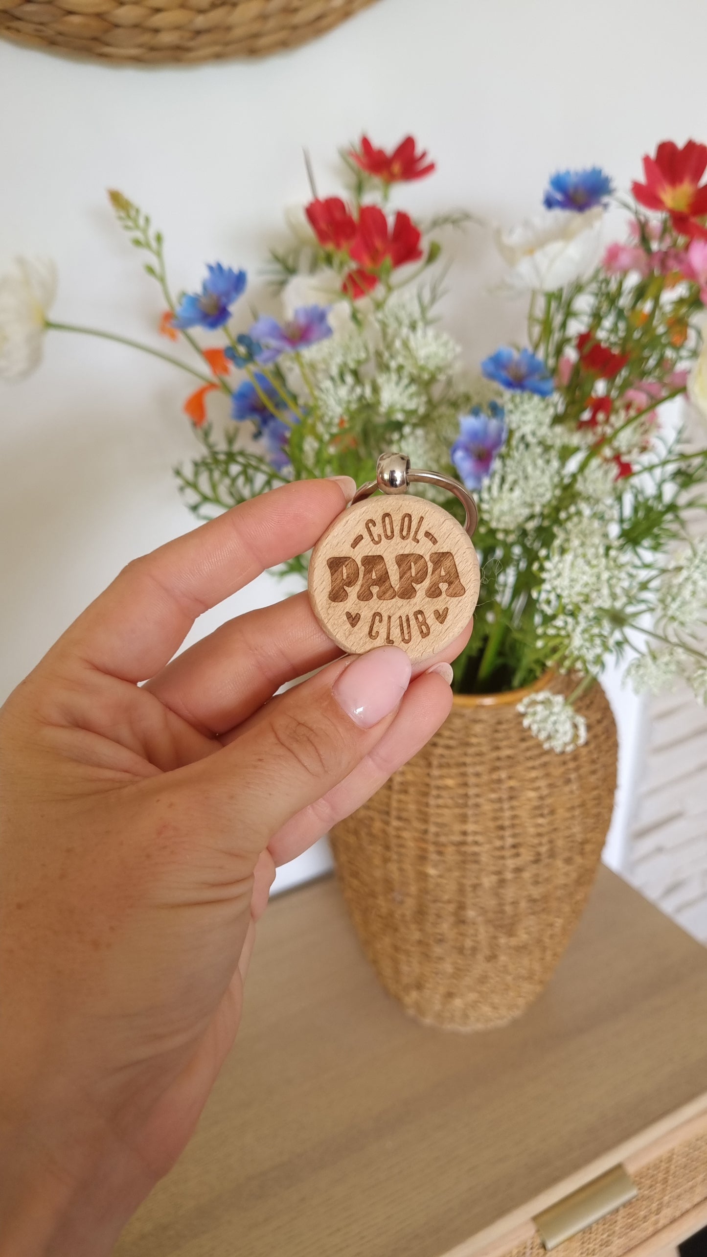 Un porte-clé en bois