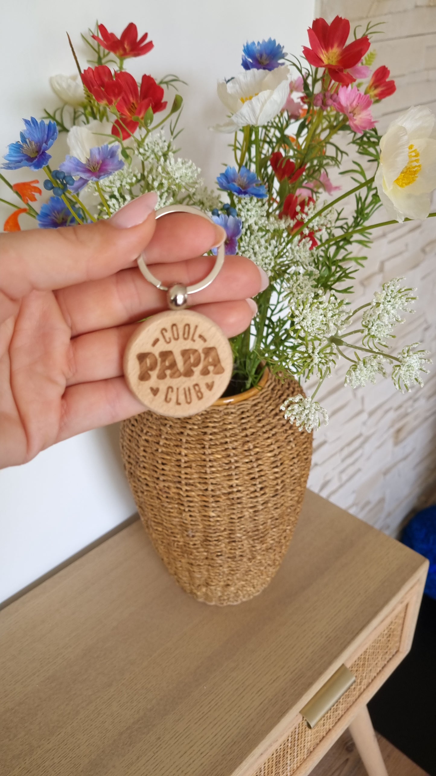 Un porte-clé en bois