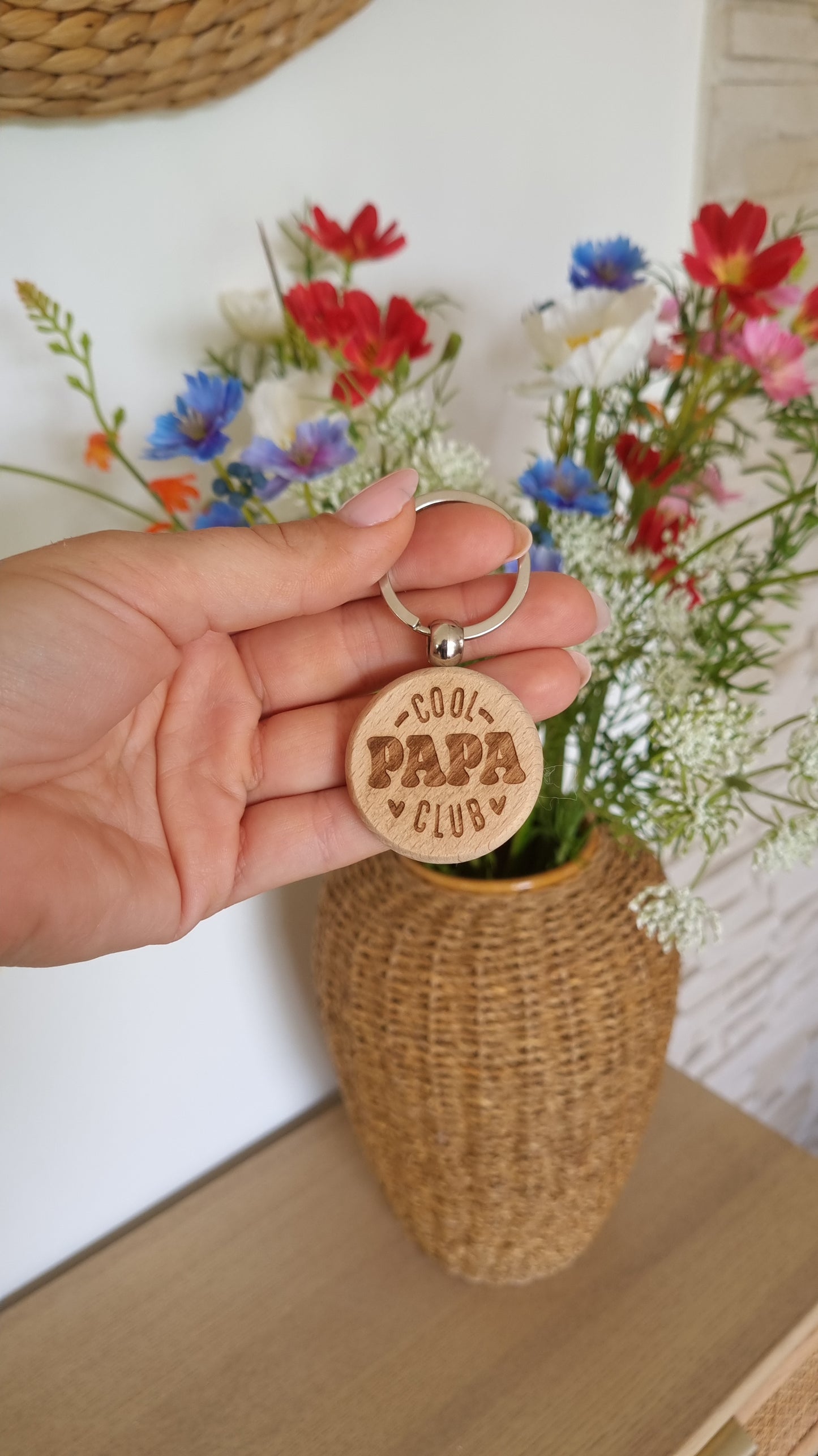Un porte-clé en bois