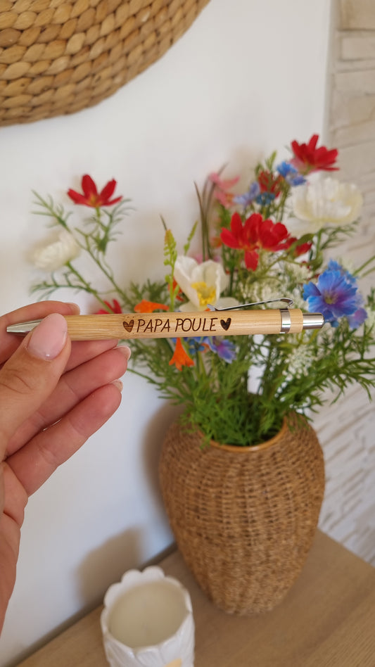 Stylo personnalisé en bois
