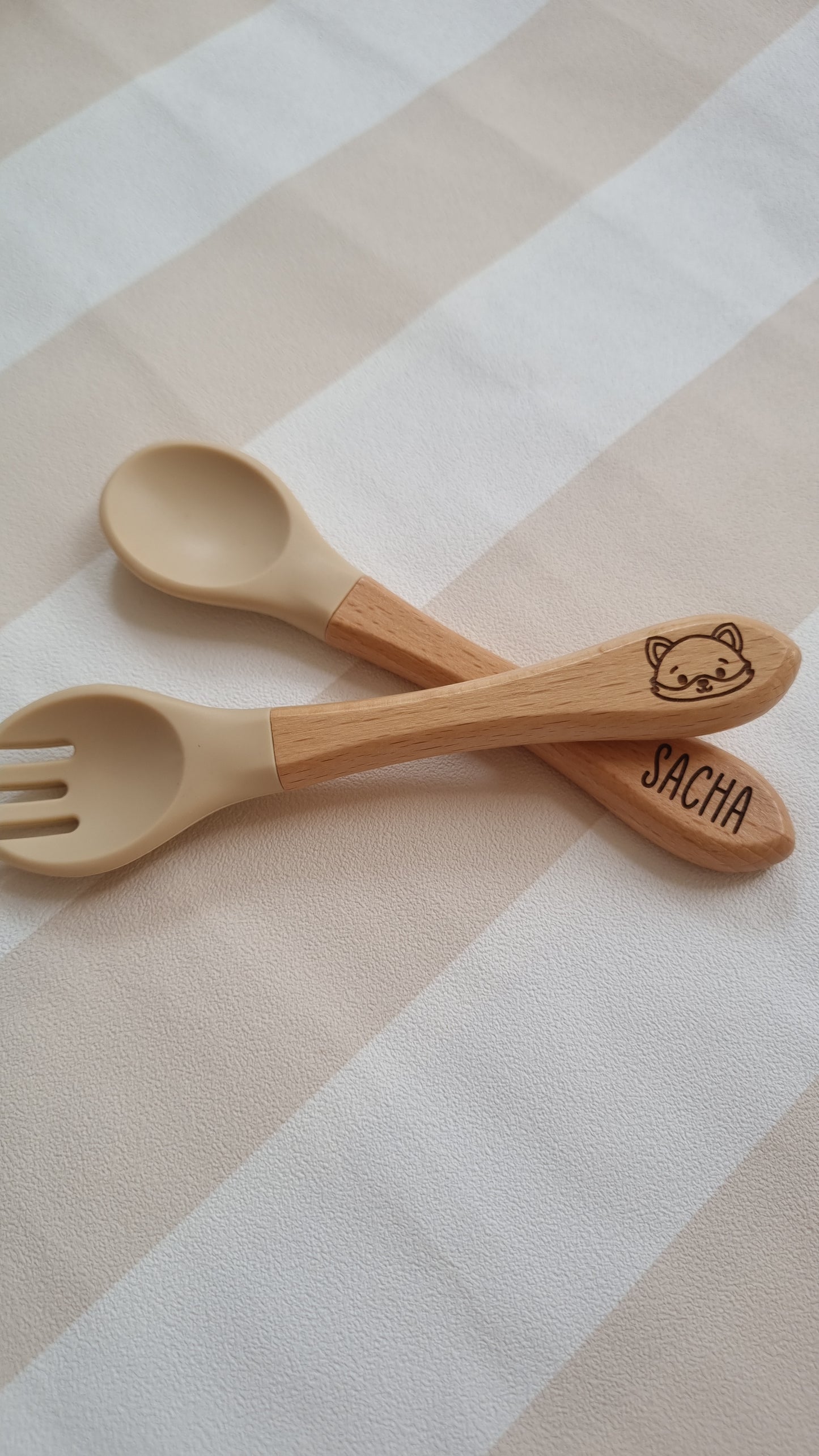 Set de couverts bébé personnalisé