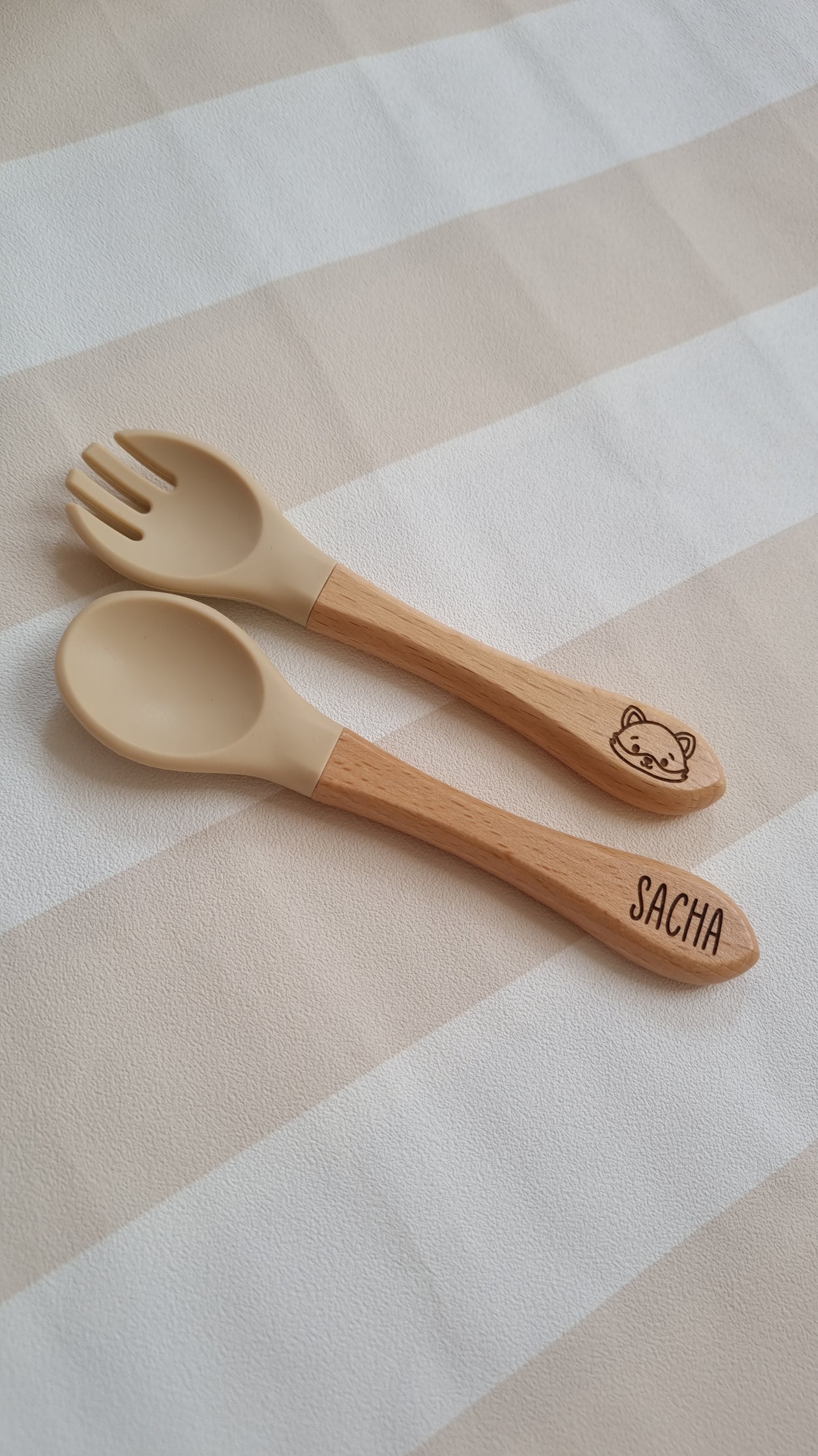 Set de couverts bébé personnalisé