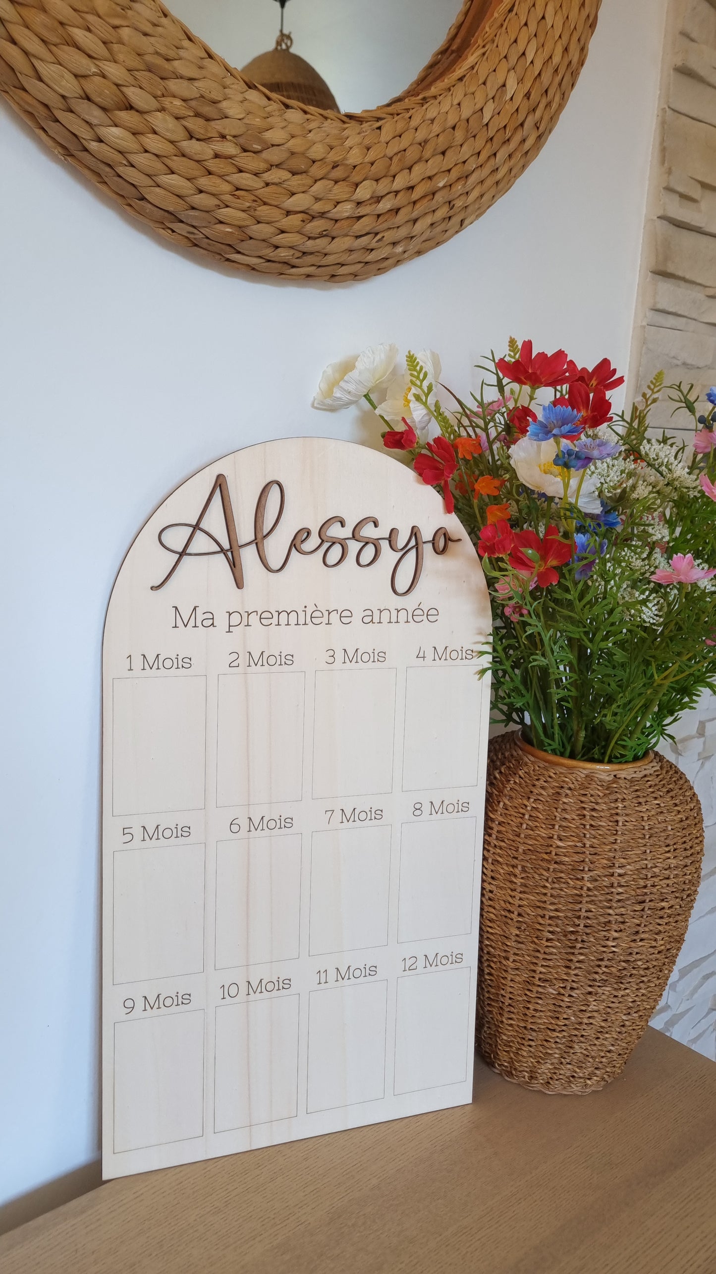 Panneau photo – La première année de bébé