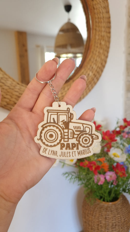 Porte clé tracteur