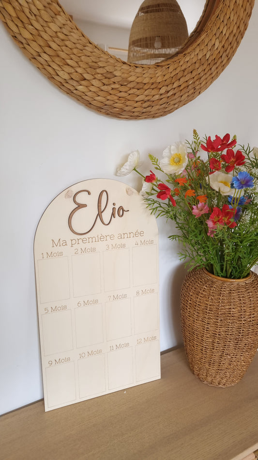 Panneau photo – La première année de bébé