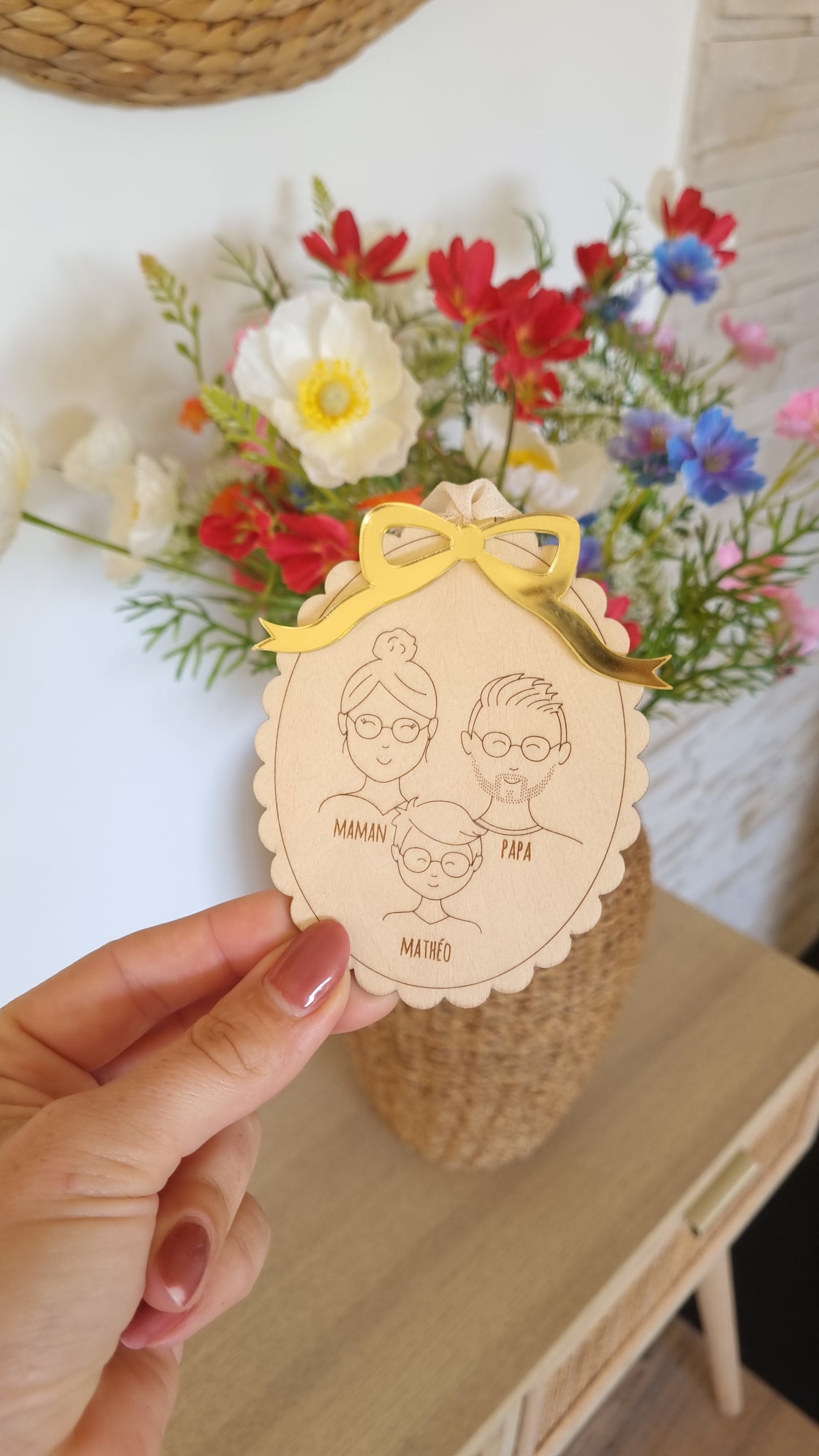 Boule de Noël famille 🎄