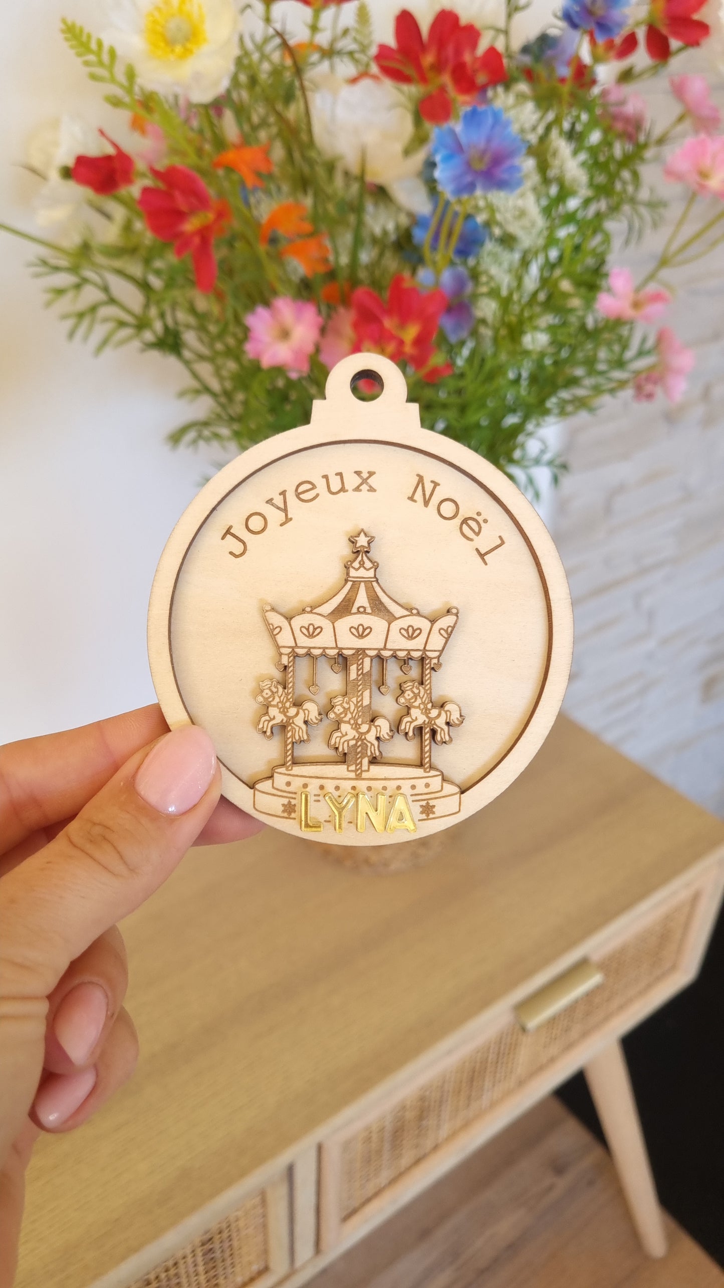 Boule de Noël manège