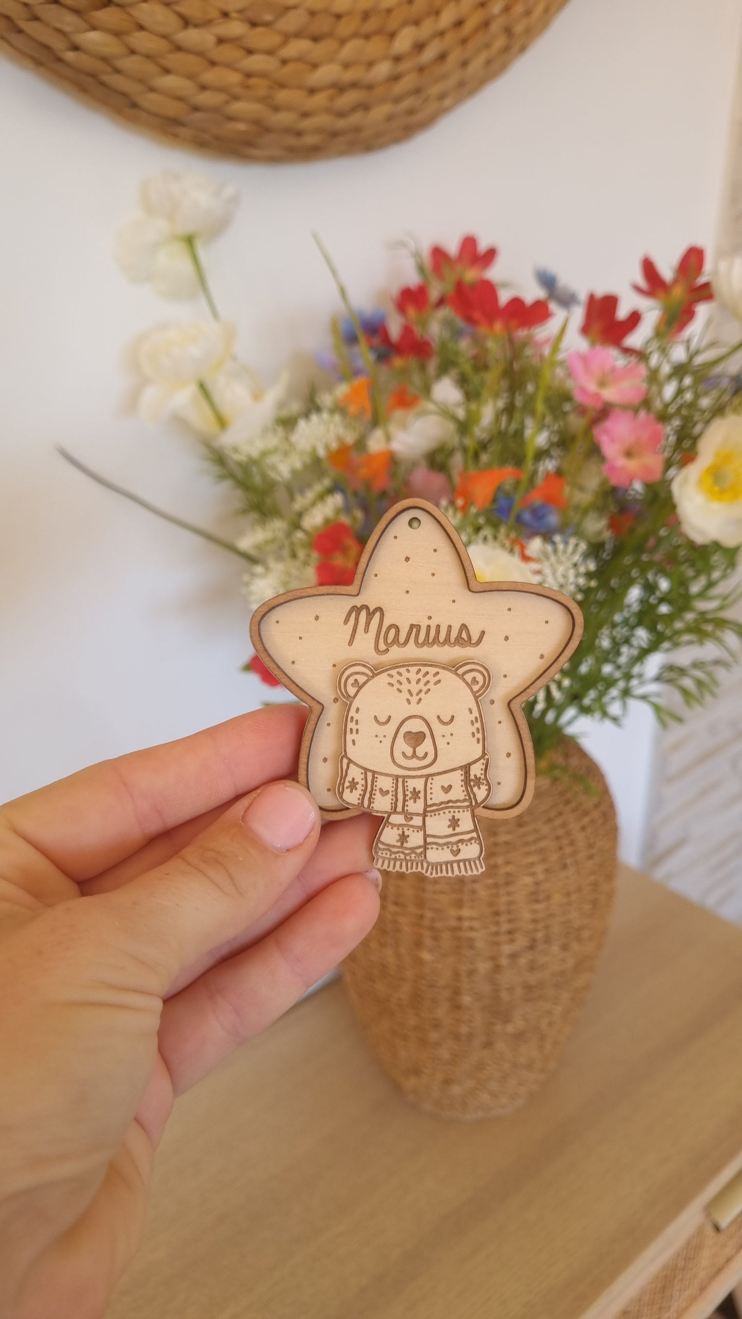 Petite étoile de Noël ourson