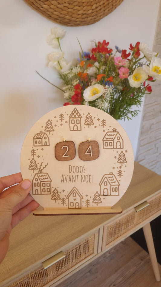 Panneau « Nombre de dodos avant Noël »