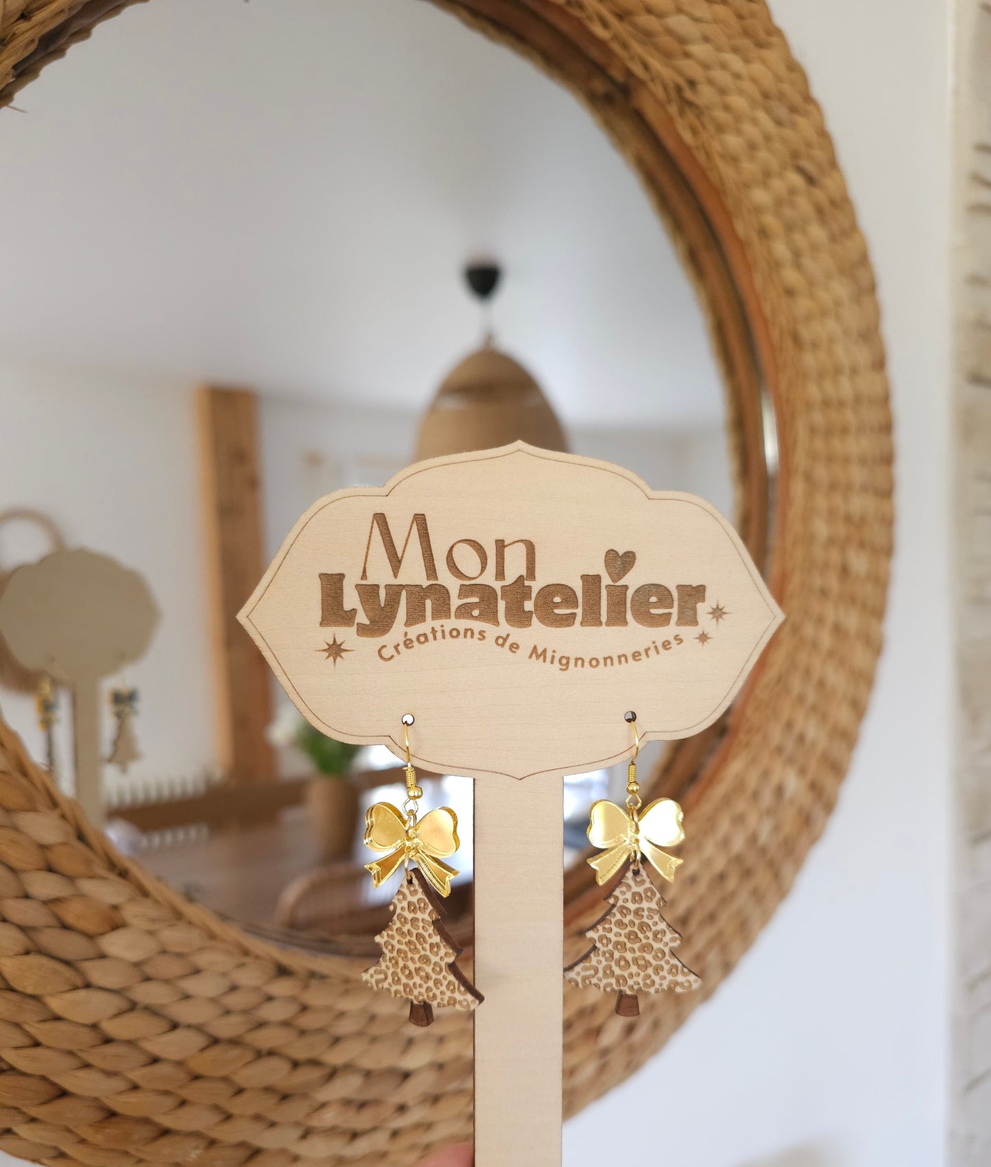 Boucles d'oreilles Sapin de Noël