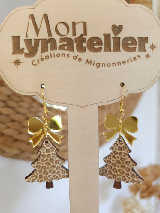 Boucles d'oreilles Sapin de Noël