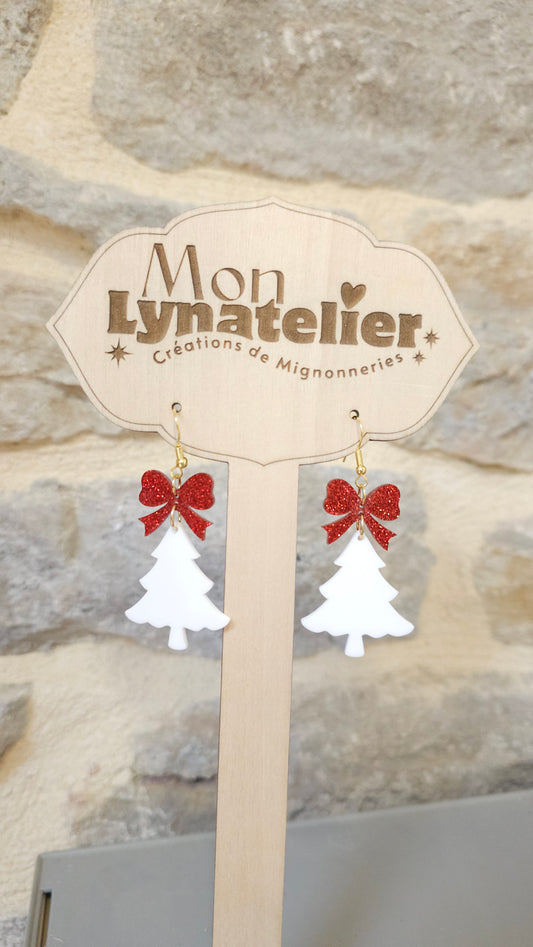Boucles d'oreilles Sapin de Noël