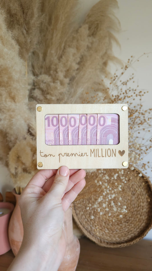 Carte en bois Joyeux anniversaire