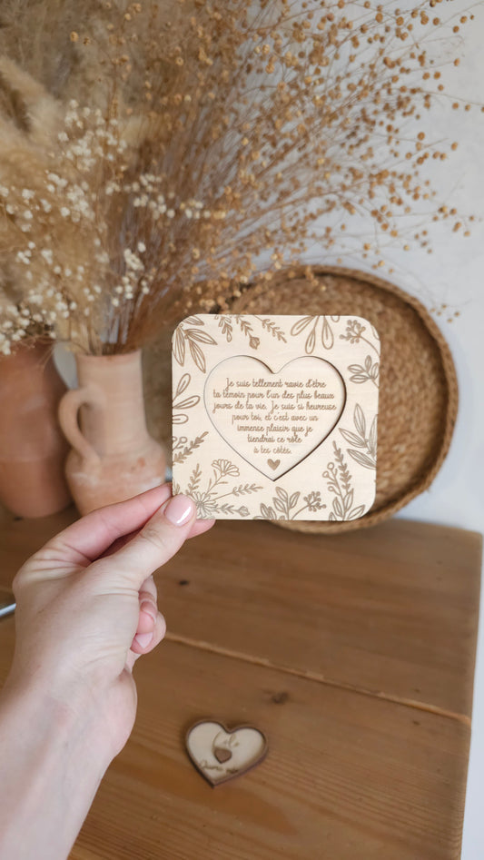 Coffret surprise personnalisé – Cadeau unique et original – Annonce marraine, parrain, témoin