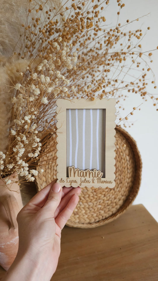 Cadre en bois personnalisé – Spécial Fête des Mamies