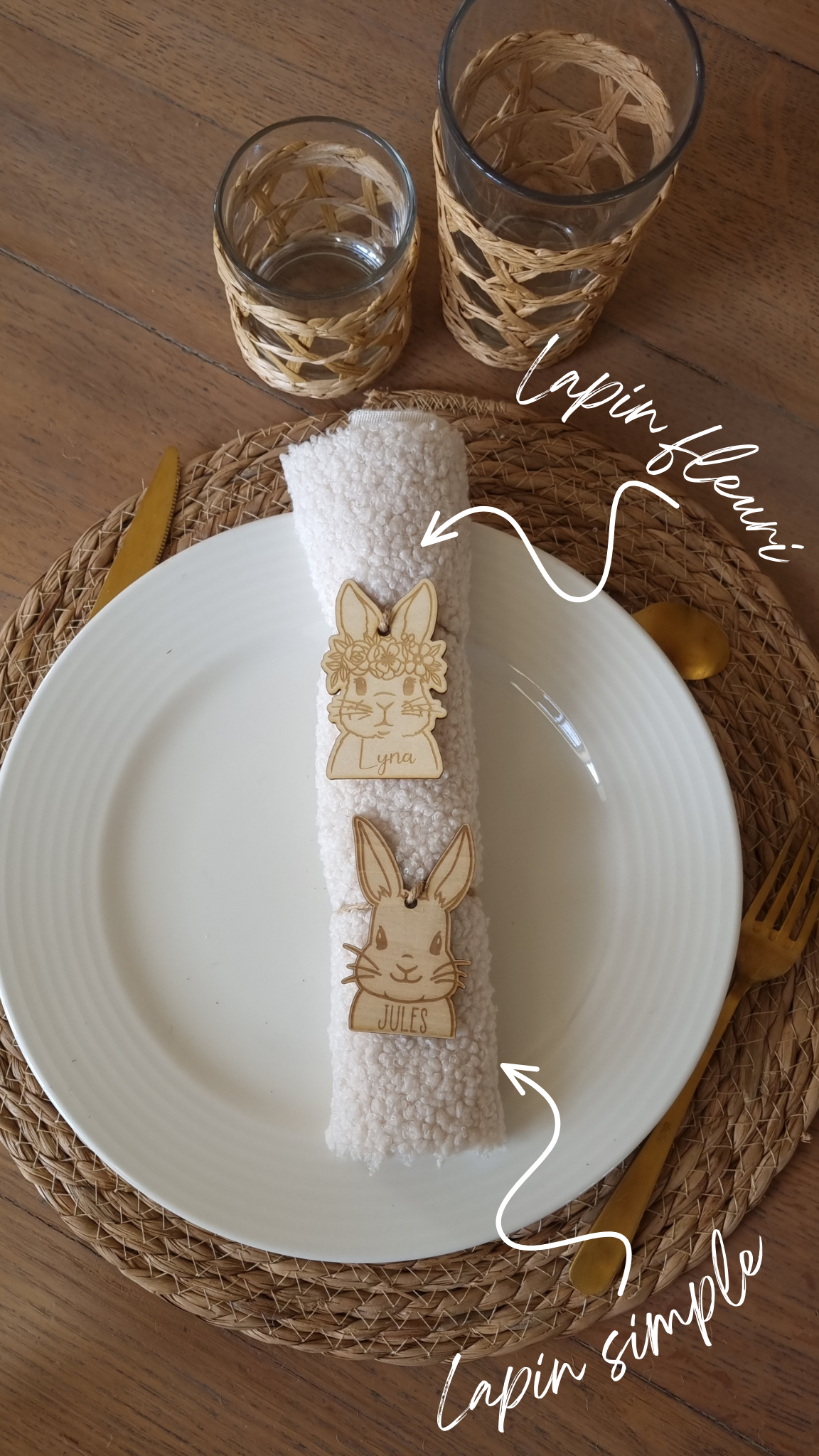 Les marque-place lapin