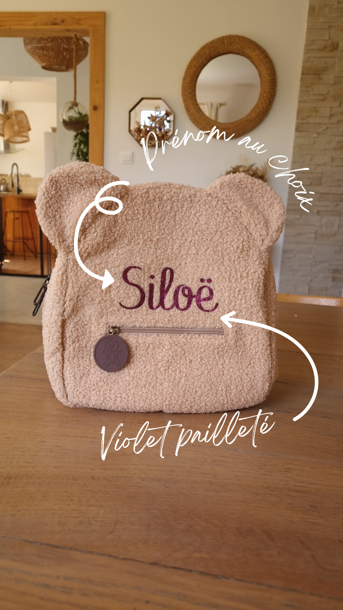 Sac à dos Teddy personnalisé