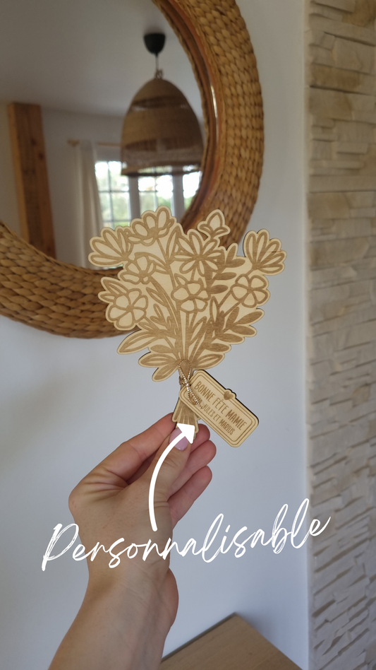 Mon beau bouquet de fleur en bois