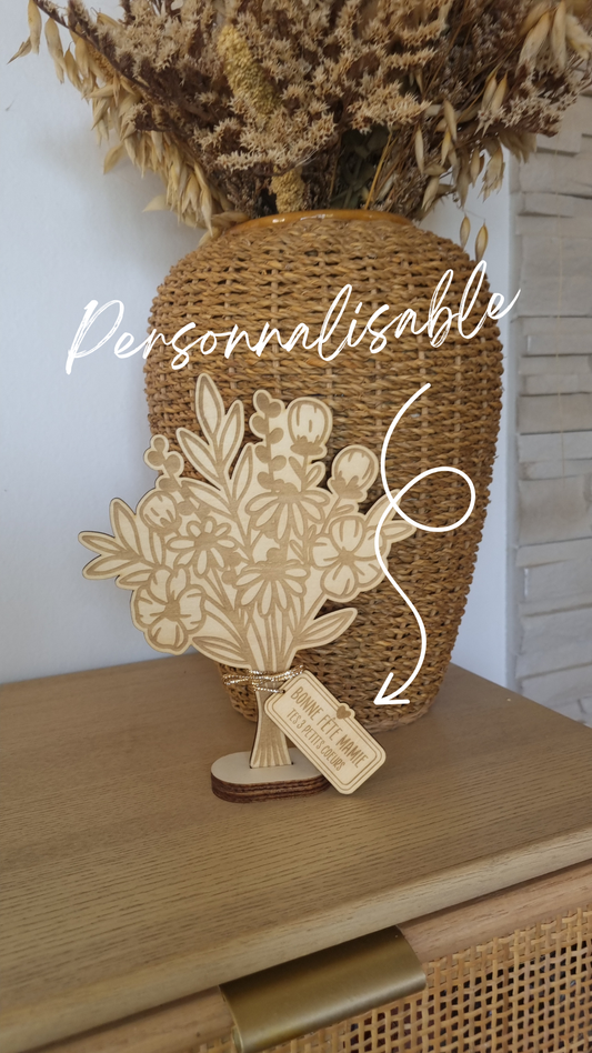 Mon beau bouquet de fleur en bois