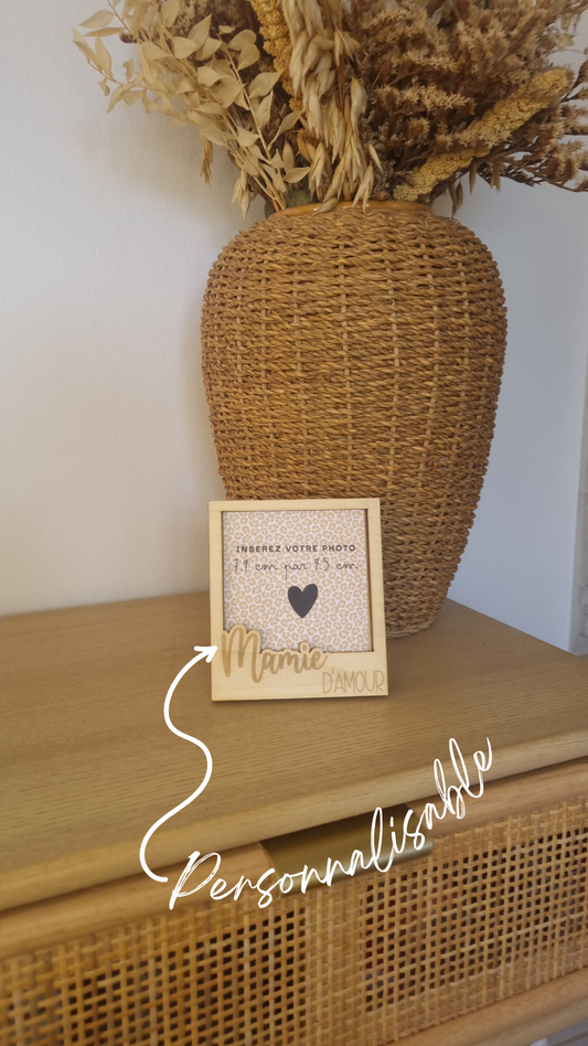 Mon joli cadre Polaroïd en bois personnalisé