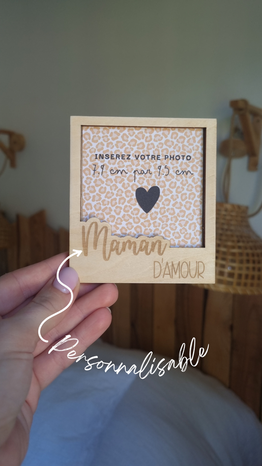 Mon joli cadre Polaroïd en bois personnalisé