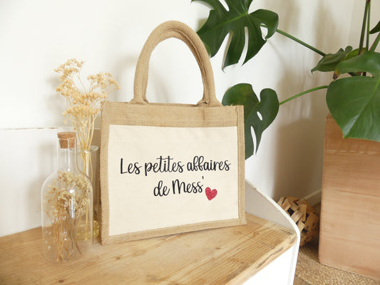 Sac cabas en toile de jute – Personnalisable et pratique