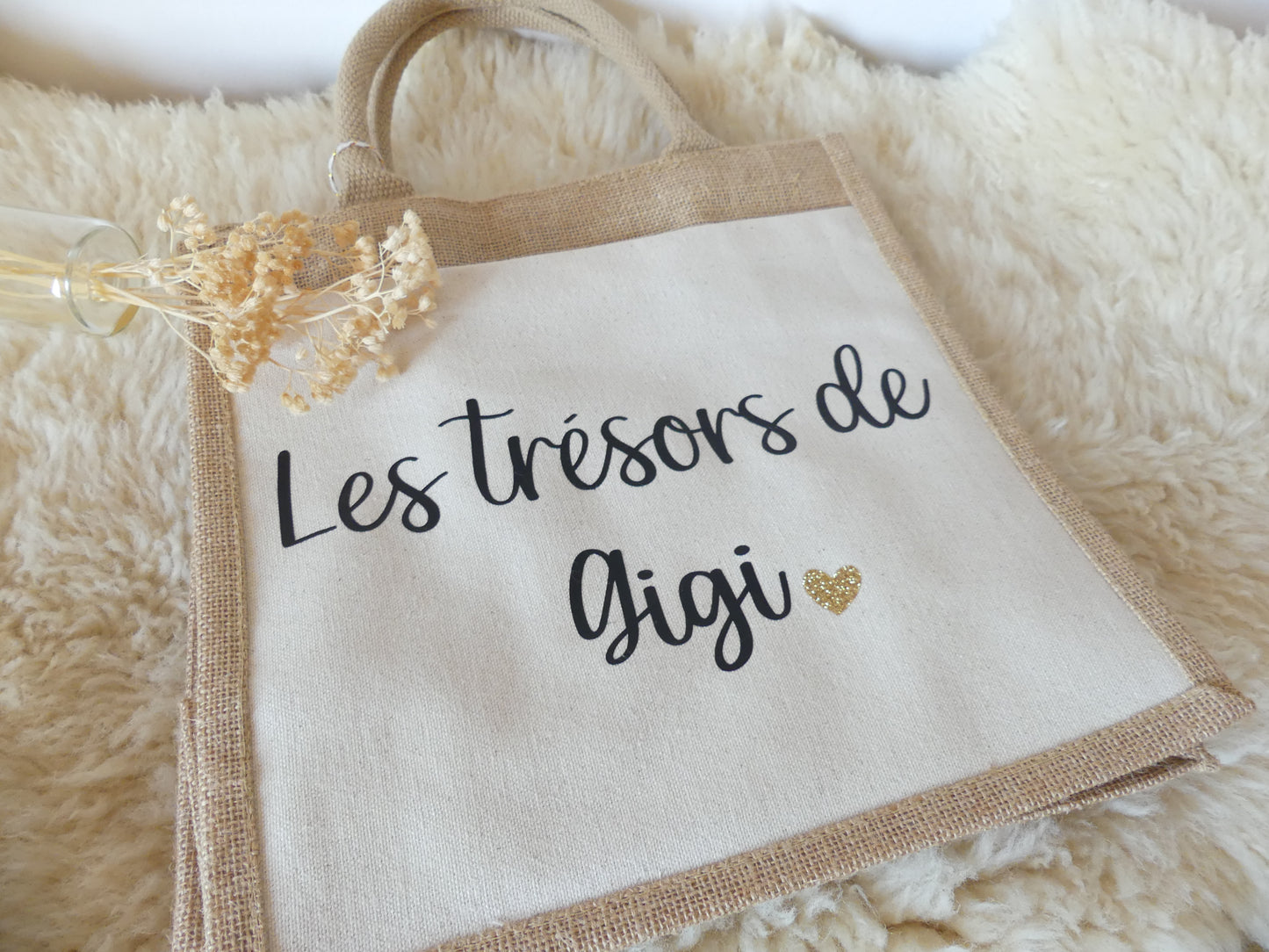 Sac cabas en toile de jute – Les petits Trésors de...