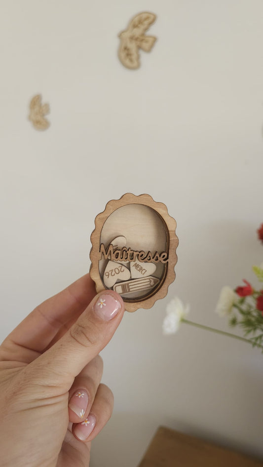 Aimants personnalisés pour maîtresse 💐