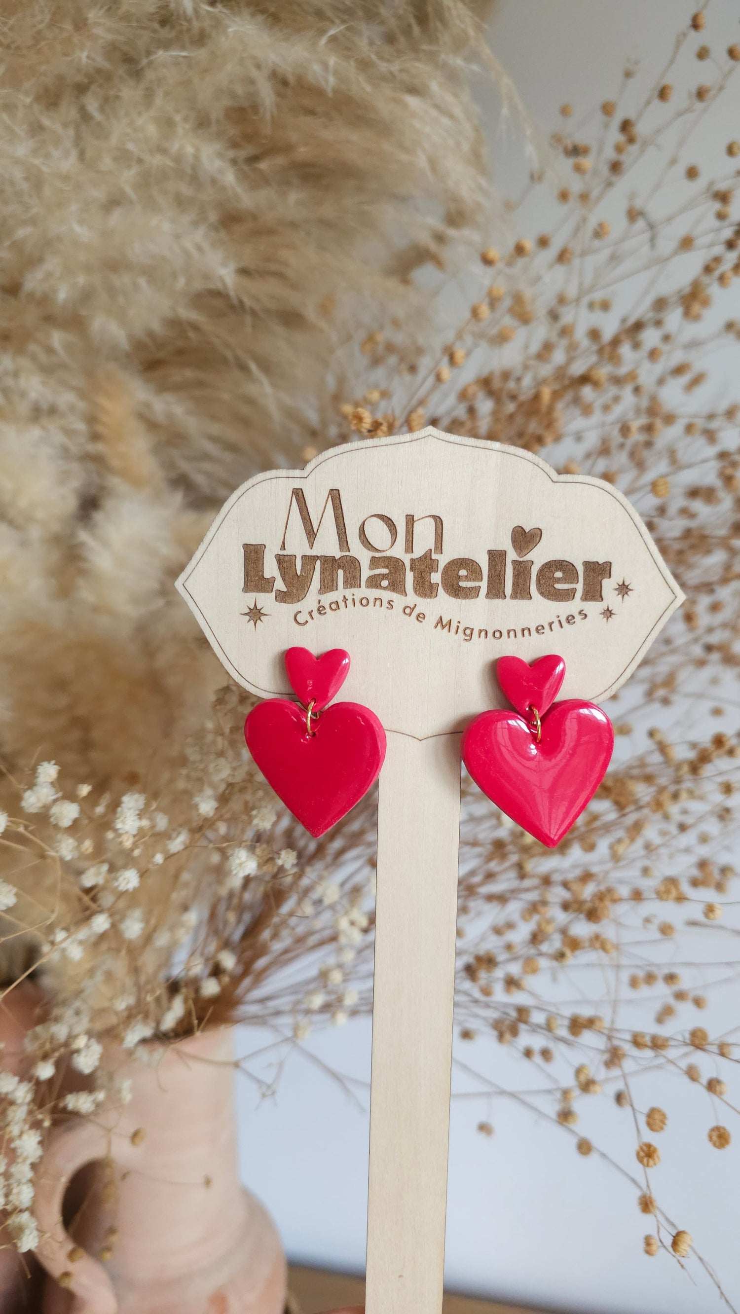 Boucle d'oreille Amour