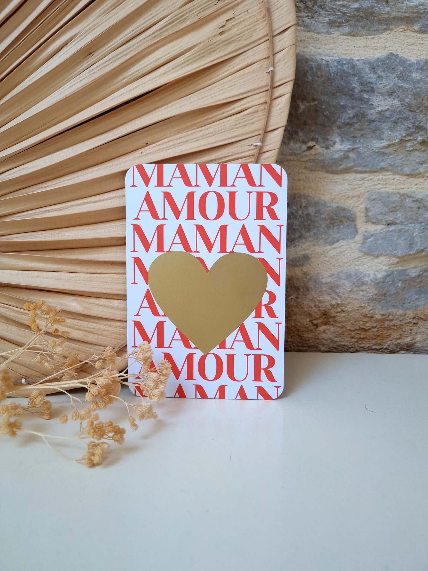 Carte à gratter Bonne fête Maman