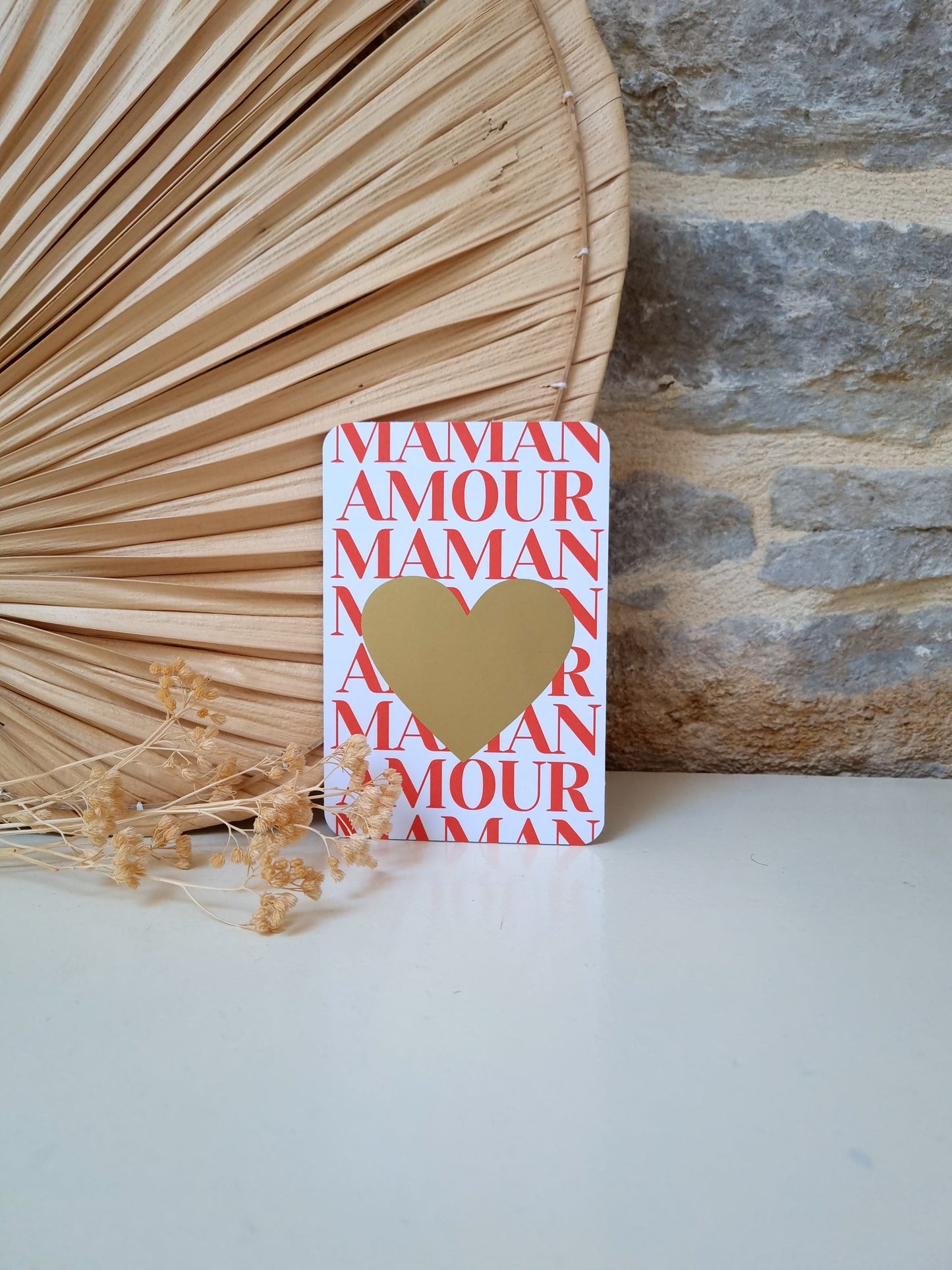 Carte à gratter Bonne fête Maman