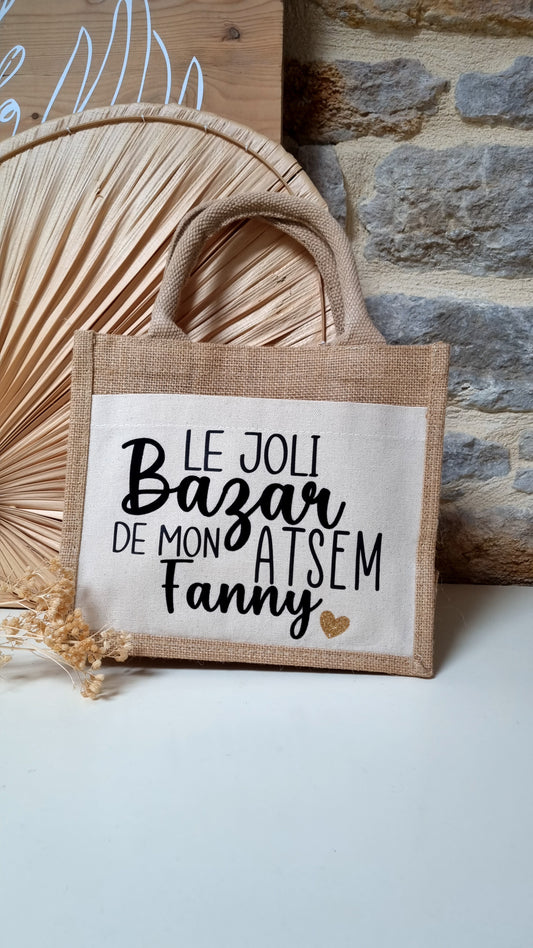 Sac cabas en toile de jute