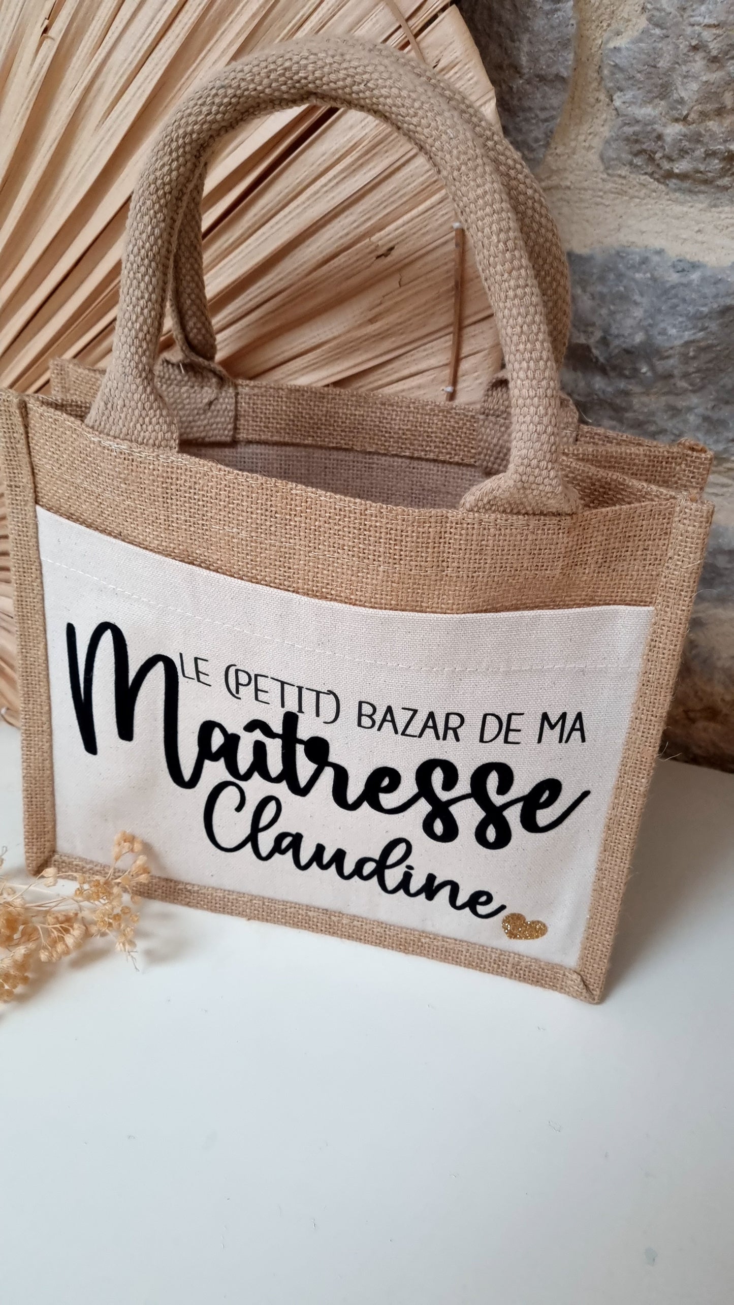 Sac cabas en toile de jute Maîtresse