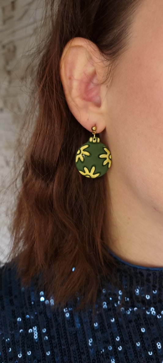 Boule de Noël verte