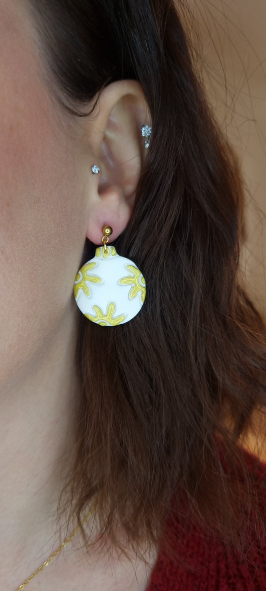 Boule de Noël blanche