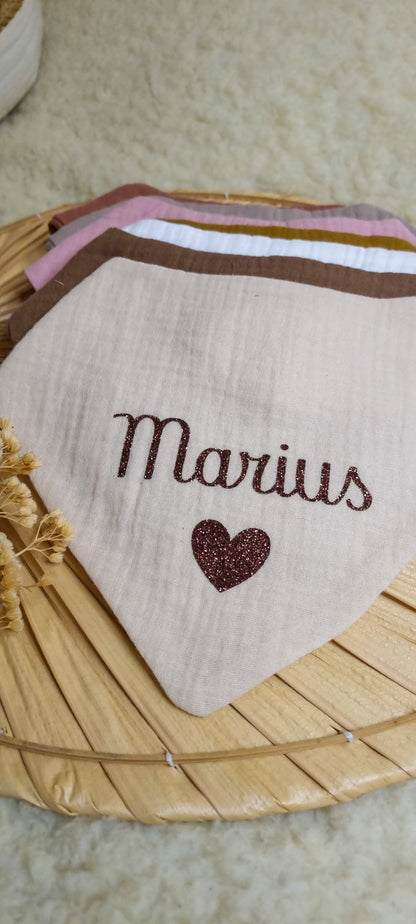 Bavoir bandana personnalisé