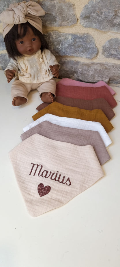 Bavoir bandana personnalisé