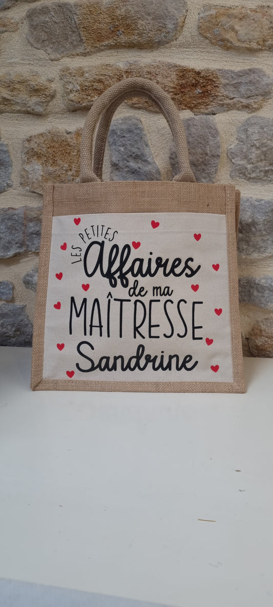 Sac cabas en toile de jute