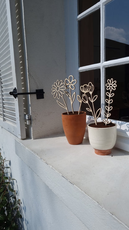 Fleurs Coupées en Bois