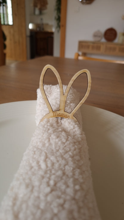 Rond de serviette oreilles de lapin