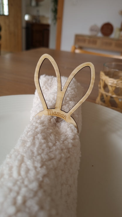Rond de serviette oreilles de lapin