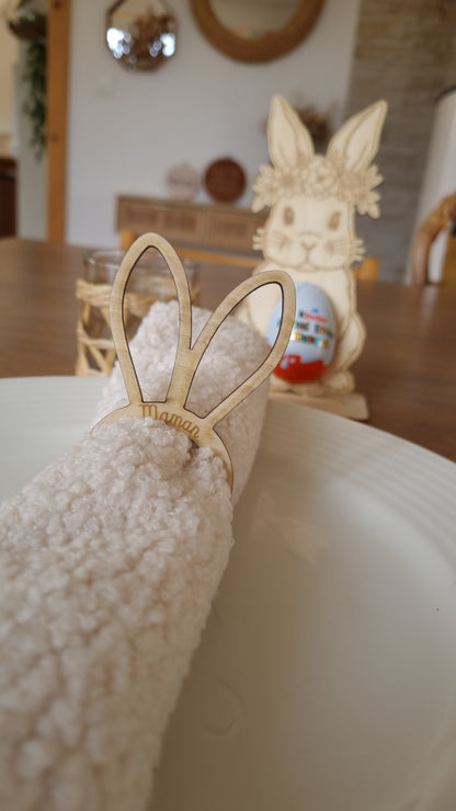 Rond de serviette oreilles de lapin