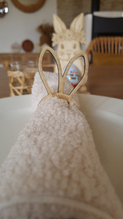 Rond de serviette oreilles de lapin