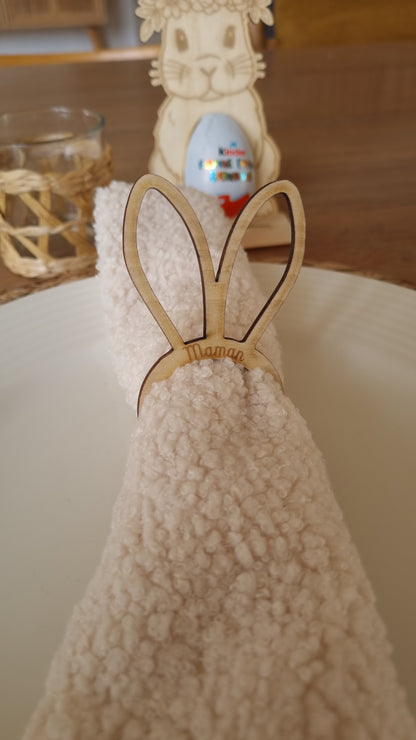Rond de serviette oreilles de lapin