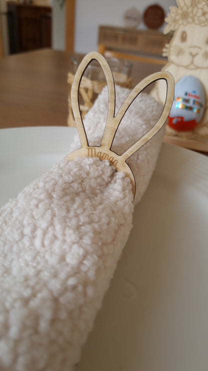 Rond de serviette oreilles de lapin