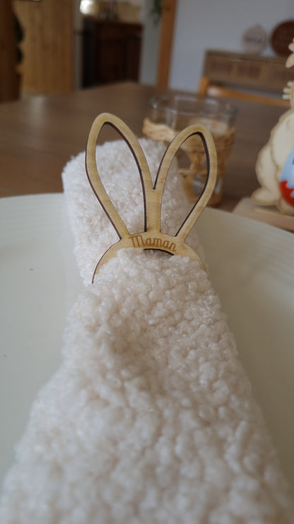 Rond de serviette oreilles de lapin