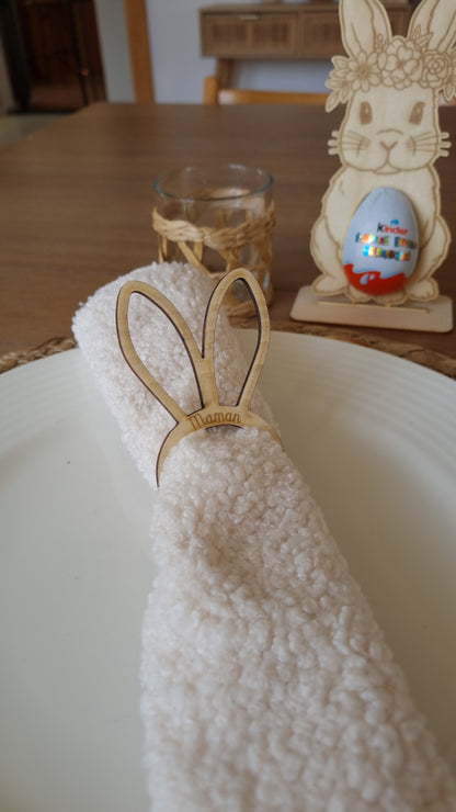 Rond de serviette oreilles de lapin