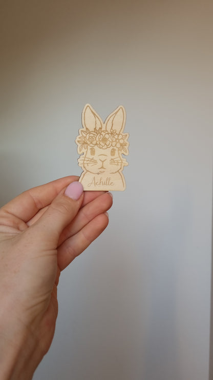 Magnet de Pâques Personnalisés en Bois