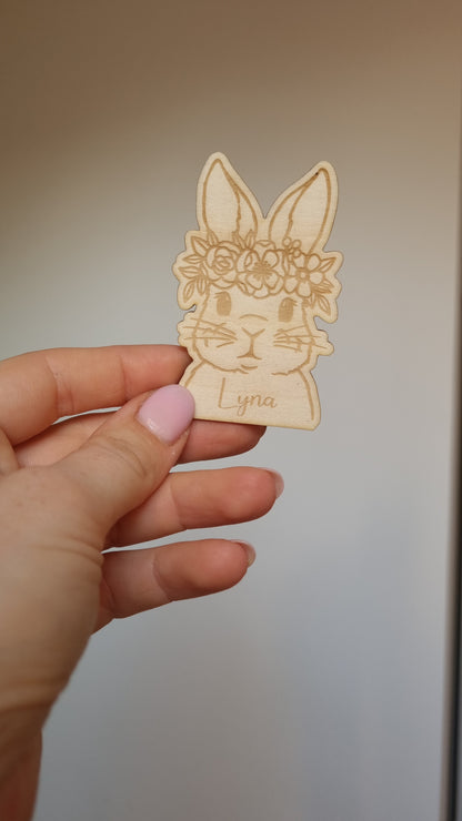Magnet de Pâques Personnalisés en Bois